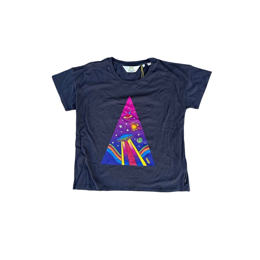 Wrangler x Peter Max T Shirt Women’s Small NWT Special Edition Space Graphic